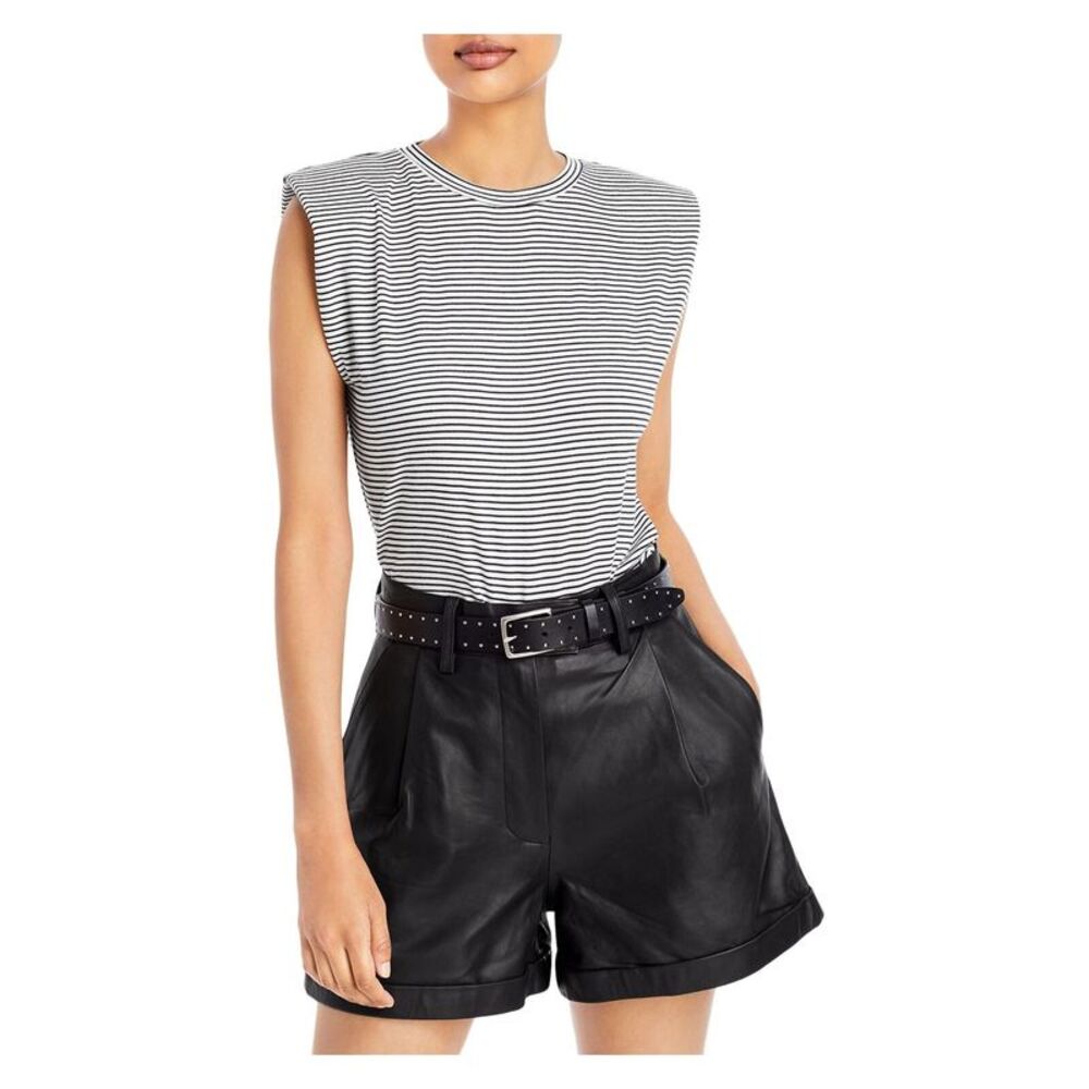 ELAN Womens Stretch Sleeveless Round Neck T-Shirt
